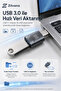 Usb-C Male to Usb-A Female USB 3.0 Otg Converter Adapter - Dark Gray - 2