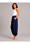 Women's Modal Fabric Shalwar Cut High Waist Pocketed Elastic Cuffed Loose Trousers Style Sweatpants - 4