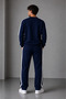 Men's Striped Detail Circular Necklace Sweat Suit - 2