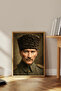 One Piece Wooden Framed Ataturk Painting Tk3964 - 2