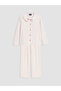 Peak New Season Shirt Collar Girls' Pajama Set
