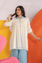 Cotton Mulmul Embroidered Co-ord Set with Farshi Salwar for Women – Indian Ethnic Kurta Set Daily Wear, Casual Wear, Office Wear - 2