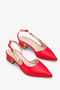 Wesay Women's Accessory Heeled Shoes - Red - 2