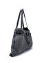 Denim Women's Shoulder Bag with Zipper and Button Detail Harmony Anthracite - 5