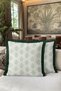 Floral Motif Botanical Fringed Pillowcase-Natural Floral Scandinavian Green Tassel Throw Pillow Cover - 7
