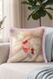 Still Life with Cherries Pastel Velvet Fringed Pillowcase-Fruit Themed Beige Pink Tassel Throw Pillow Cover - 6