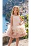 Lindisima Ombre Tulle Detailed Girls' Dress 2-10 Years Birthday, Wedding, Special Occasion