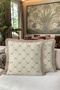 Classic Saray Gold Beige Fringed Pillowcase - Avant-Garde Cream Mink Tassel Throw Pillow Cover with Medallion - 7