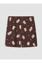 Vizyon New Season Printed 100% Cotton Women's Shorts Pajama Set - 7