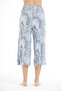 Women's 100% Viscose Floral Patterned Pajama Bottoms Capri - 4