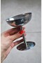 2 Pieces Stainless Steel Footed Bowl Ice Cream Bowl 10X12 cm Presentation Bowl Serving Bowl - 3
