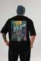 New York Usa 2 Black Oversize Country City Back Printed Unisex T-Shirt 100% Cotton Premium - 2