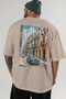 Havana Cuba Beige Oversize Country City Back Printed Unisex T-Shirt 100% Cotton Premium - 5