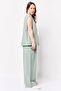 Comforts By Women 2 Pieces Sleeveless Plain Tank Top With Wide Leg Pants Set, Sage Green - 4