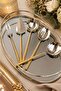 5 Piece Sauce Ladle Serving Set 24K Gold