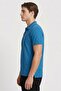 Men Regular Fit Embroidered Logo Short Sleeve Polo Shirt, Blue - 3