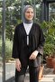 كيمونو طويل برباط مزدوج 262353 - أسود