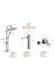 Eskaya Set of 3 Shower System Robot Washbasin Mixer Bathroom Mixer - 2
