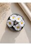 White Daisy Figured Mesh Bun Clip, Ballerina Bun (1 Piece) - 2