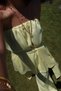 Strapless Blouse Pants Set - 5
