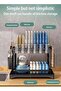 Stainless steel tableware storage rackdishwashing rack, kitchen storage rack multi-functional dish rack tableware storage rack tableware drain rack kitchen utensils and dishes storage chopsti - 6