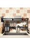 Dish Drying Rack Black 86.5x34x12cm - 2