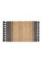 Ecolin Handwoven Jute & Cotton Dhurrie 90x150cm - Natural - 3