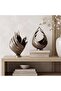 Fuego Metal Decor Vase 33x34x53 - Aged Brass - 3
