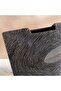 Xavier Polyresin Concentric Ribbed Vase 40.5x11.5x26.5cm - Black - 4
