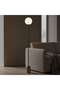 Gelmore E27 Travertine Base Floor Lamp 20x150cm - Natural - 2