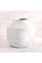 Sandrine Ceramic Vase 22x22x20cm- White - 4