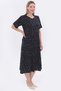 Pentagonal Collar Piece Stitched Half Sleeve Plus Size Cotton Combed Dress - 2