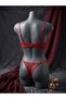 Padded Bra Set with Gold Detail - 2