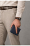 Navy Blue Men's Leather Wallet with Additional Compartment, Card Holder, Id and Driver's License - Men's 100% Genuine Leather Wallet Accessory - Pc-2361 - 3