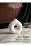 13X13Cm - Premium -Decorative Donut Vase - Hand Painted Craftsmanship