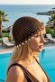 Marina Sea Shell Mesh Knitted Women's Beanie - 3