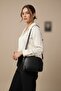 Women's Strap Zippered Mini Moon Shoulder Crossbody Bag