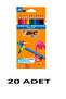20 Pieces Tropicolors Dry Crayons 12 Colors