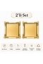 Gold Flower Detailed Square Presentation Tray 22X22 cm Engagement Coffee Tea Dessert Serving Tray