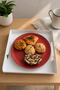 Minimalist Metal Presentation Tray - Decorative Serving and Organizer Tray - Matte White - 2