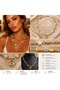 Luxury Special Design Sea Shell Eye Evil Eye Beaded Starry Stone Steel Gold Gold Necklace - 2