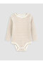 Ecru Baby Boy Salopet and Bodysuit - 2