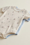 Baby 2-Piece Camisole Bodysuit Set - 100% Cotton Short Sleeve Snap-On Bodysuits - 2