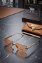 Zigzag |   Stylish Geometric Cut Metal Framed Unisex Model Luxury Design Sunglasses 57 Earthring Protected Eyewear