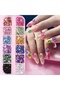 Nail Gems NEW 2mm Multicolor Sparkling Rhinestones Nail Bulk 12 Grids Flatback Crystal Gems for Nail - 2