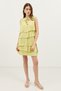 Yellow Ruffled Women's Mini Dress - 2