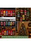 New Year Christmas Tree Christmas Ornament Carousel Set of 6 Red Green Pink Blue Yellow Maroon Colors 2027 New Year Christmas Gift Accessory - 4