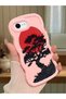 iPhone 6 Plus Compatible Case Camera Protector Pink Silicone Couple Phone Case Tree Pattern
