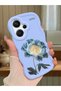Redmi Note 13 Pro Plus 5g Compatible Case Camera Protector Blue Silicone Couple Phone Case Floral Pattern
