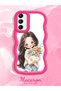 Samsung Galaxy A24 Compatible Case Camera Protector Red Silicone Couple Phone Case Girl Pattern - 2